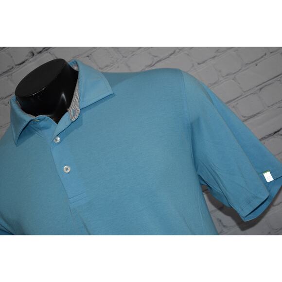 Tasc Golf Polo Shirt Mens Size XL Casual Modal Polyester Blend Blue - Picture 2 of 8